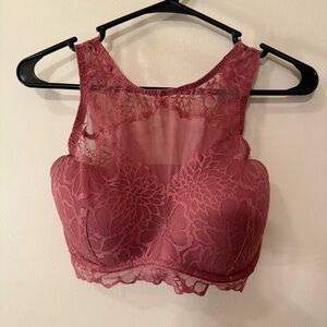 PINK Victoria's Secret Lace Bralette - Dark Pink